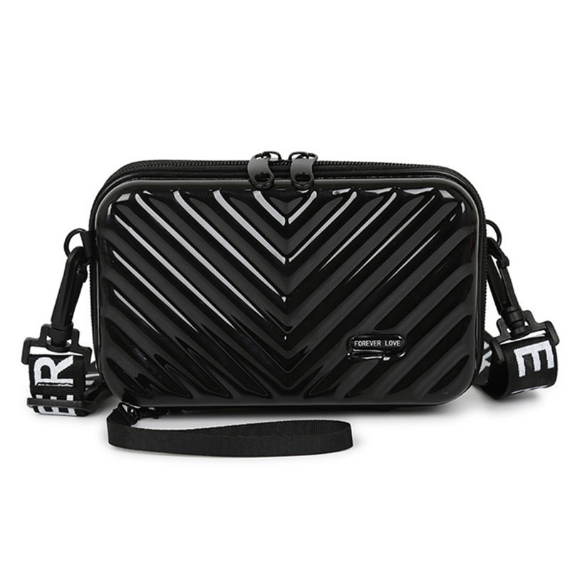 Moodsad õlakotid naiste kott kohvri karbi kuju PVC naiste käekott Õlakott Mini pagasi reisikäekott Võrkpunane kott