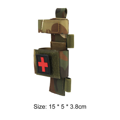 Taktikai elsősegélynyújtó készlet, akasztós táska olló, többfunkciós macska érző táska, gyors vérzéscsillapító orvosi nyíró Molle tasak
