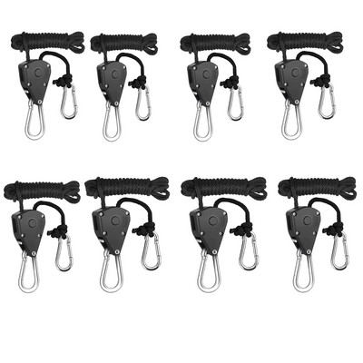 4 τμχ/2 τμχ Καστάνια τροχαλίας βαρέως τύπου κλιπ σχοινιού κρεμάστρα ανύψωσης τροχαλία κορδόνι κρεμάστρα καγιάκ και κανό σκοινί Κλείδωμα ιμάντα