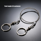 Πριόνι για υπαίθριο κάμπινγκ Εργαλείο επιβίωσης έκτακτης ανάγκης από ανοξείδωτο χάλυβα Σύρμα επιβίωσης κιτ εργαλείων χειρός συρμάτινο πριόνι τσέπης για κατασκήνωση πεζοπορίας κυνήγι