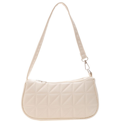 Γυναικείες τσάντες Trend 2022 Τσάντα ώμου μασχάλης με ανάγλυφο γεωμετρικό μοτίβο PU δέρμα πούλι Γυναικείες μονόχρωμες τσάντες τσάντες τσάντες