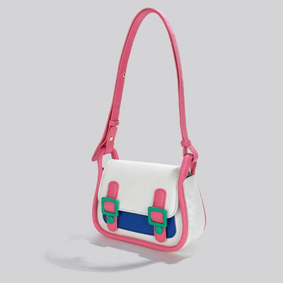 Korea Sweet Women kott PU LOCK ämber vabaaja paneelidega pehme Hasp käekotid õlakott Puhtad ja kotid Crossbody tüdrukute kott