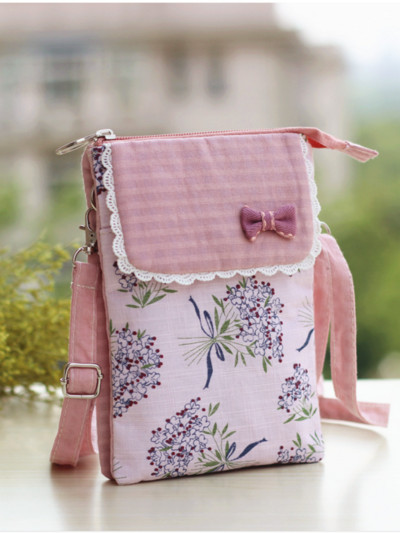 2022 Νέες μικρές γυναικείες τσάντες ώμου Γυναικεία ανθοδέσμη με floral εκτύπωση Βαμβακερό ύφασμα Messenger Τηλεφωνικό πακέτο Fresh girls Sweet crossbody τσαντάκια