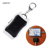 HOT φορητός ηλιακός φορτιστής μπαταρίας με φακό 3 LED και μπρελόκ 1200amh Mobile Power Rechargeable Power Bank για κινητό τηλέφωνο