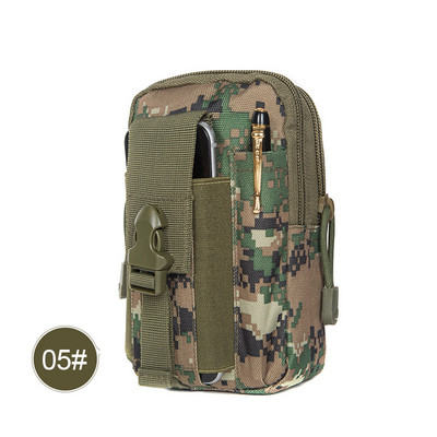 Tactical Military Waist Bag Edc Bag Ανδρική θήκη για τηλέφωνο για τρέξιμο Camo Εργαλείο επιβίωσης κυνηγιού EDC Molle Pouch για υπαίθρια σπορ