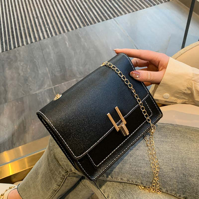 Δερμάτινες γυναικείες τσάντες χιαστί χρώματος αντίθεσης Τσάντα ταξιδιού 2021 Fashion Simple Shoulder Messenger Τσάντα Γυναικεία Mini Flap Bag