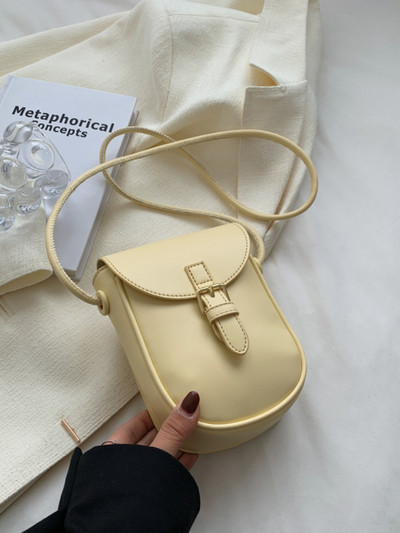 Μοντέρνα, ευέλικτη γυναικεία μίνι PU δερμάτινη τσάντα ώμου Advanced Sense Τσάντα χιαστί Κάλυμμα με φερμουάρ για κινητά πορτοφόλια