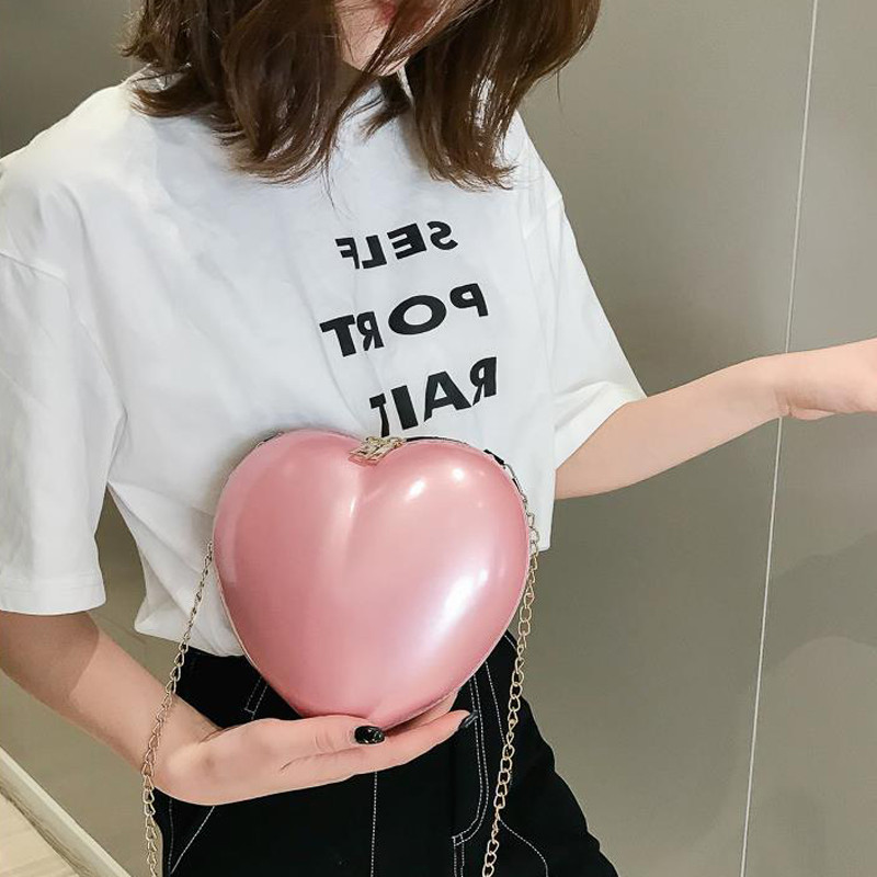 Heart Love Mood Tõmblukud Naiste käekotid Rahakotid Kett Naiste Õlakotid Tasuta kohaletoimetamine