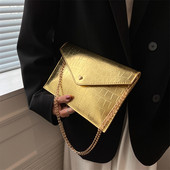 Naiste suvine õlakott New Style Korea Messenger Bag Käekott Kuldne ja hõbedane pandlaga Mitmekülgne õlakott B499