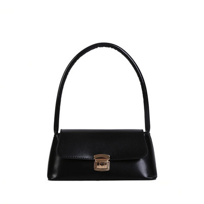 Jednobojne PU kožne torbe na rame za žene 2022. Lock Ručne torbice Mala putna ručna torbica Ženske modne torbe sumka ženskaâ