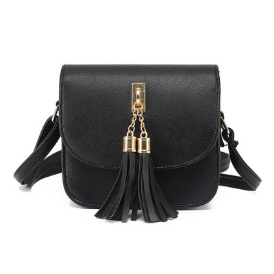 2020 Μόδα Γυναικείες Μίνι Αλυσίδες Τσάντα Τσάντα Καραμέλα Φούντα Φούντα Πτερύγιο PU Δερμάτινο Messenger Τσάντες ώμου με μικρή αλυσίδα Borse Da Donna