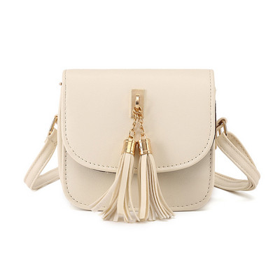 2020 Μόδα Γυναικείες Μίνι Αλυσίδες Τσάντα Τσάντα Καραμέλα Φούντα Φούντα Πτερύγιο PU Δερμάτινο Messenger Τσάντες ώμου με μικρή αλυσίδα Borse Da Donna