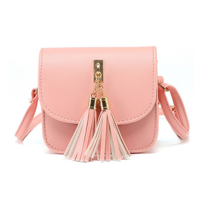 2020 Μόδα Γυναικείες Μίνι Αλυσίδες Τσάντα Τσάντα Καραμέλα Φούντα Φούντα Πτερύγιο PU Δερμάτινο Messenger Τσάντες ώμου με μικρή αλυσίδα Borse Da Donna