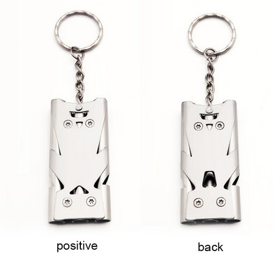 Kaasaskantav kolmetoru kõrge detsibelli vilega hädaabi SOS vile võtmehoidja EDC tööriist välitingimustes ellujäämise rõõmustav vile