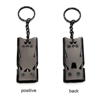 Kaasaskantav kolmetoru kõrge detsibelli vilega hädaabi SOS vile võtmehoidja EDC tööriist välitingimustes ellujäämise rõõmustav vile