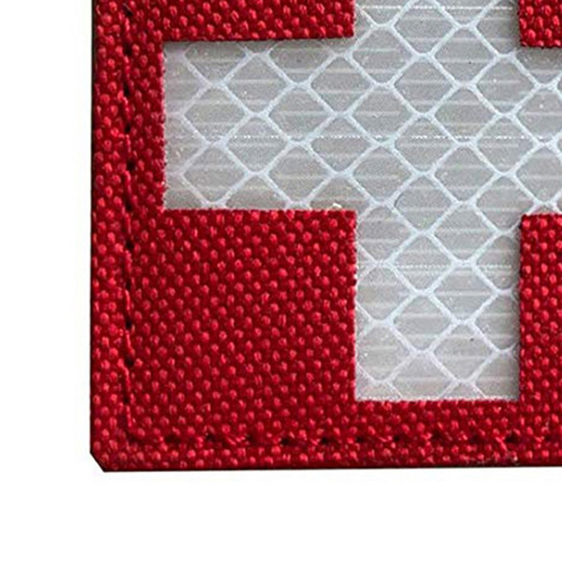 Reflective Medic Patches Tactical Medical Patches Hook-Fastener Backing Cross Medical Rescue Ir Chapter Reflective Pack