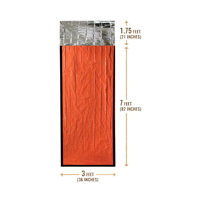 Αδιάβροχο ελαφρύ θερμικό υπνόσακο έκτακτης ανάγκης Bivy Sack - Survival Blanket Bags Κάμπινγκ, Πεζοπορία, Υπαίθρια, Δραστηριότητες