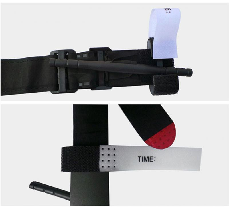 Kämpingu nailonsidemeturnikett Keeruline sõjaline turnikett Ühe käega taktikaline arteriaalne esmaabi õues ellujäämise turnikett