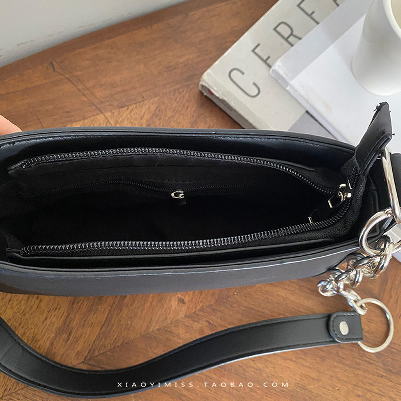 Naiste kett Õlakotid Kaenlaalused Ristkehast PU-nahast ruudukujulised käekotid Naiselik Lihtne Soliidne tekstuur Ostlemine Igapäevane mitmekülgne