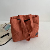 2022. aasta lõuendist ostlejate õlakotid naistele Pehmest puuvillast mahutavusega ostukotid Moodne naiste kandekott Ühe õlaga käekott