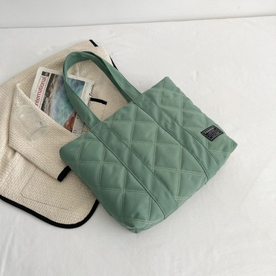 2022. aasta lõuendist ostlejate õlakotid naistele Pehmest puuvillast mahutavusega ostukotid Moodne naiste kandekott Ühe õlaga käekott