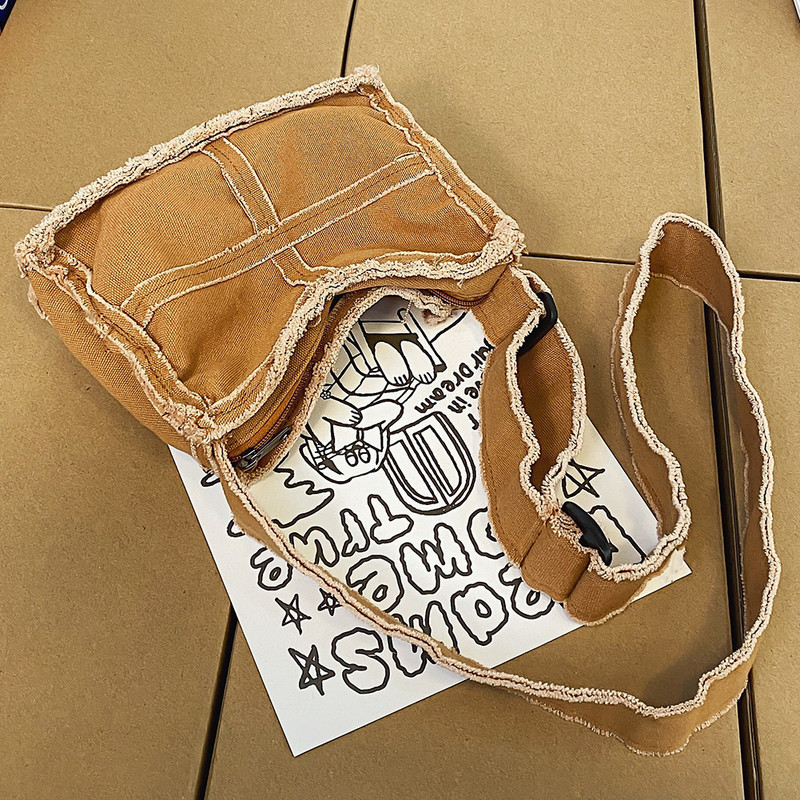 Geantă mică de umăr din pânză pentru femei, geantă de mesager din pânză groasă, genți retro vintage pentru femei, poșetă drăguță pentru fete 2023