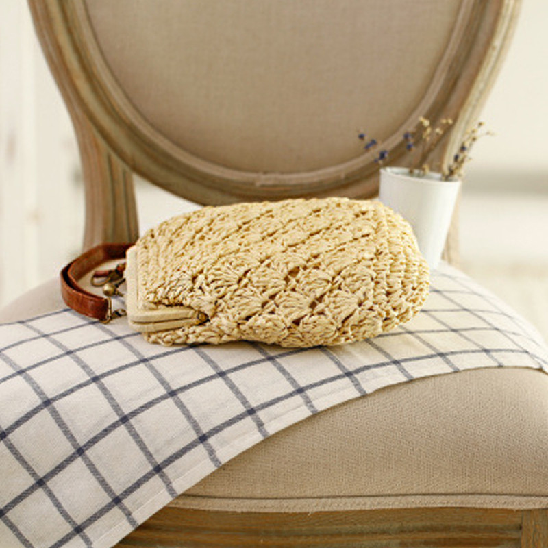 YoReAi szalmából készült Crossbody táska nőknek 2022, kézzel készített szőtt PU bőr női nyári tengerparti nyaralás Bohemia retro válltáskák