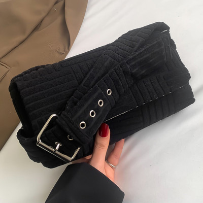 Ležerna ženska torba na rame od samta Umjetničke platnene torbe preko ramena za žene Trend ručne torbe 2023. Luksuzne dizajnerske torbe za dostavu