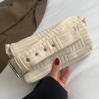 Ležerna ženska torba na rame od samta Umjetničke platnene torbe preko ramena za žene Trend ručne torbe 2023. Luksuzne dizajnerske torbe za dostavu