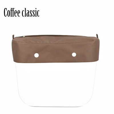 2022 Νέο καθαρό μονόχρωμο ύφασμα μικροϊνών αδιάβροχο διακοσμητικό με φερμουάρ διακόσμηση για Obag For O Bag Classic Mini