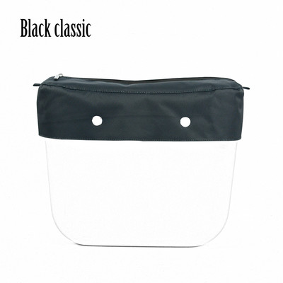 2022 Νέο καθαρό μονόχρωμο ύφασμα μικροϊνών αδιάβροχο διακοσμητικό με φερμουάρ διακόσμηση για Obag For O Bag Classic Mini