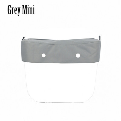 2022 Νέο καθαρό μονόχρωμο ύφασμα μικροϊνών αδιάβροχο διακοσμητικό με φερμουάρ διακόσμηση για Obag For O Bag Classic Mini