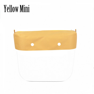 2022 Νέο καθαρό μονόχρωμο ύφασμα μικροϊνών αδιάβροχο διακοσμητικό με φερμουάρ διακόσμηση για Obag For O Bag Classic Mini