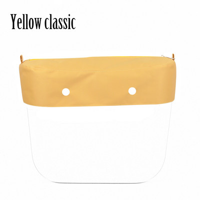 2022 Νέο καθαρό μονόχρωμο ύφασμα μικροϊνών αδιάβροχο διακοσμητικό με φερμουάρ διακόσμηση για Obag For O Bag Classic Mini