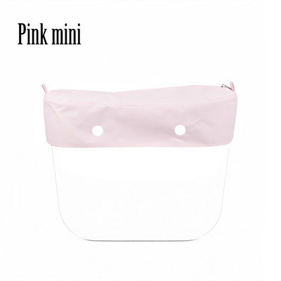 2022 Νέο καθαρό μονόχρωμο ύφασμα μικροϊνών αδιάβροχο διακοσμητικό με φερμουάρ διακόσμηση για Obag For O Bag Classic Mini