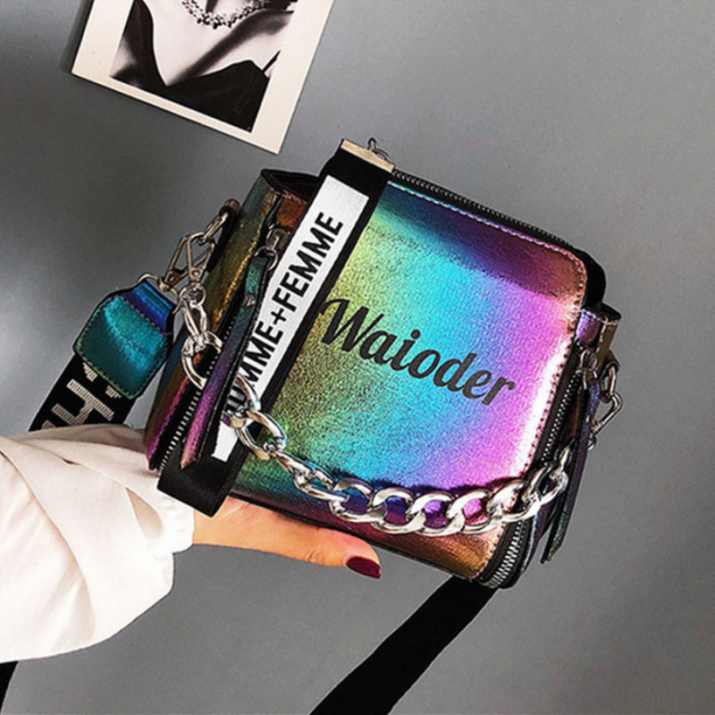 Populară geantă de mână pentru femei de vacanță PU Messenger