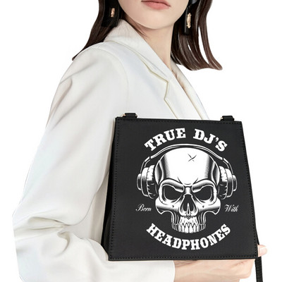 Street Fashion Light Geanta de lux de femeie Geanta de umar Geanta diagonala de femeie Model gotic Craniu Geanta de petrecere la moda Geanta de mana Geanta de seara