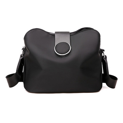 Trendikas mitmekihiline hoiuruum nailonist riidest õlakott, naissoost uus diagonaalne väike emane Oxfordi riidest kott ühevärviline