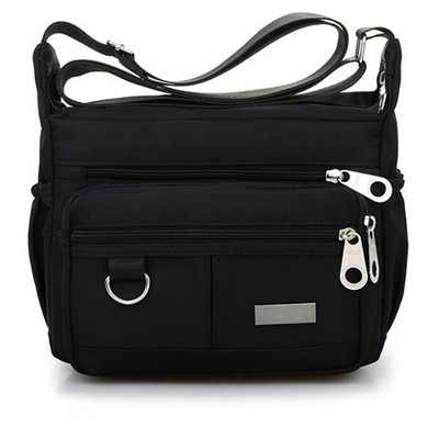 Naiste mood ühevärviline tõmblukk Veekindel nailonist õlakott Suure mahutavusega Crossbody kott Bolsa Feminina Dropship Uus