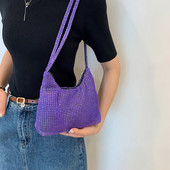 Fashion Diamond Rhinestone Shoulder Crossbody Τσάντες Γυναικείες Κομψές βραδινές γαμήλιες τσάντες νυφικό clutch