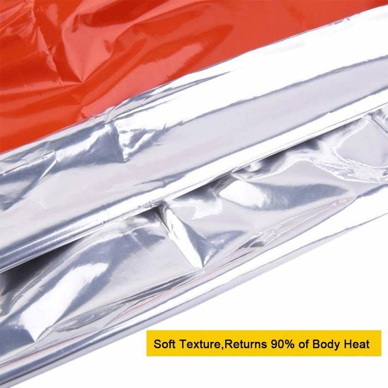 Kompaktne Bivy Sack Emergency Survival Magamiskott Kaasaskantav veekindel korduvkasutatav termiline magamiskott Mylar Survival tekk