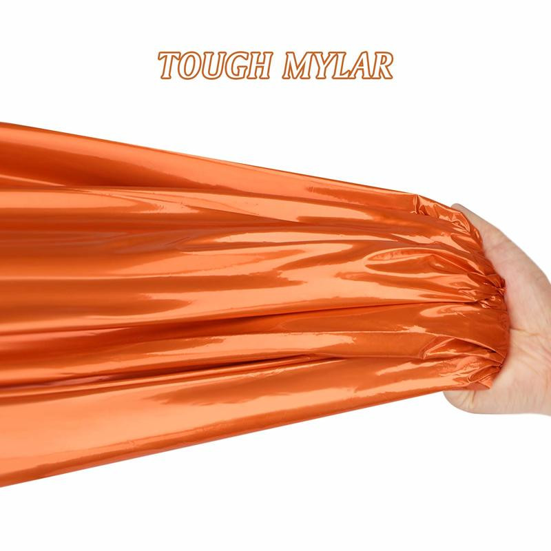 Kompaktne Bivy Sack Emergency Survival Magamiskott Kaasaskantav veekindel korduvkasutatav termiline magamiskott Mylar Survival tekk