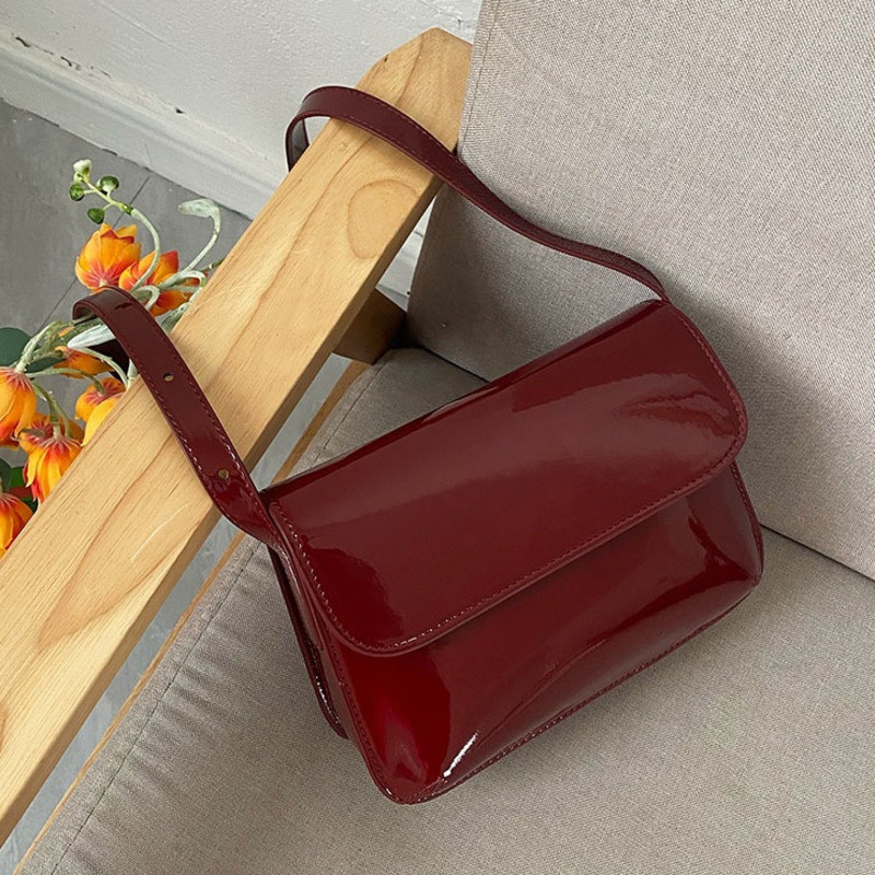 [BXX] PU-nahast käekotid naistele 2023. aasta uus moodne retro-rahakott vabaaja ühevärvilised õlakotid 8P0274