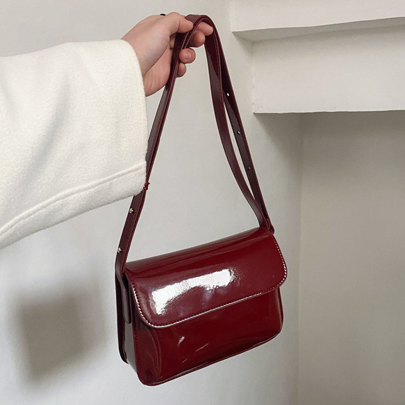 [BXX] PU-nahast käekotid naistele 2023. aasta uus moodne retro-rahakott vabaaja ühevärvilised õlakotid 8P0274