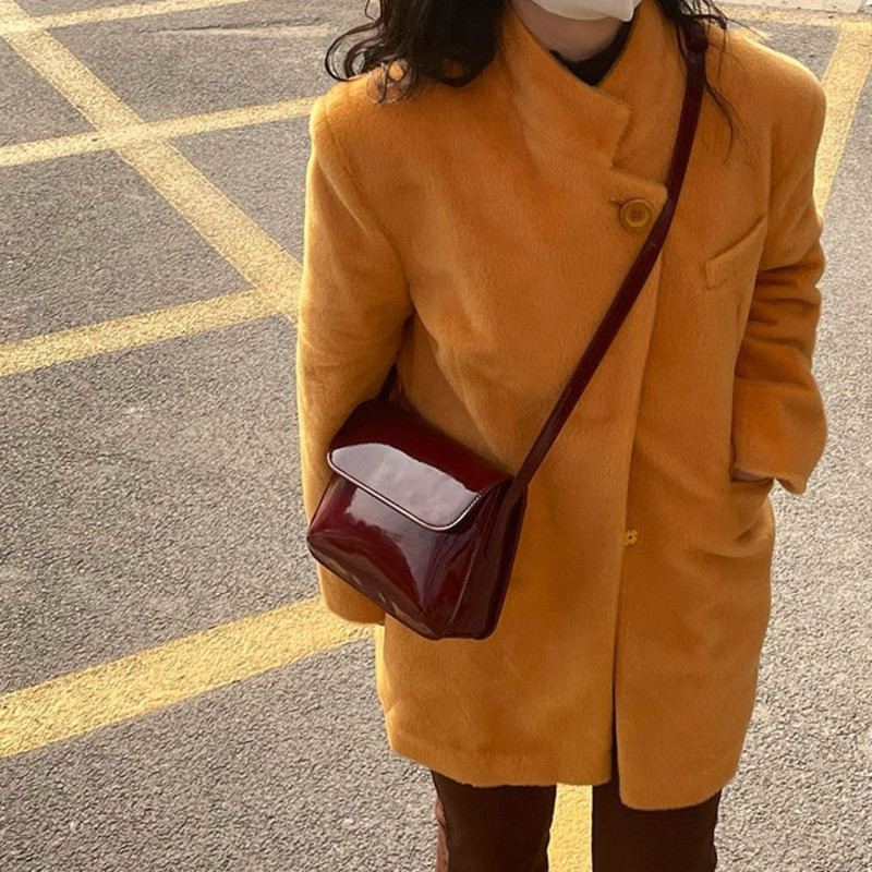 [BXX] PU-nahast käekotid naistele 2023. aasta uus moodne retro-rahakott vabaaja ühevärvilised õlakotid 8P0274