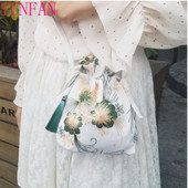 Lõuend Uued kotid Vanastiilis Hanfu Hiina stiilis haldjas tikandid Crossbody kott õlakott koos kostüümi riidest rahakotiga