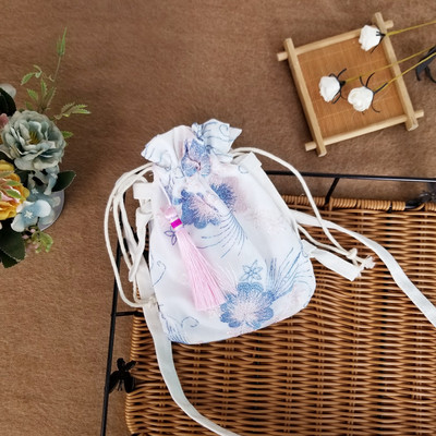 Lõuend Uued kotid Vanastiilis Hanfu Hiina stiilis haldjas tikandid Crossbody kott õlakott koos kostüümi riidest rahakotiga
