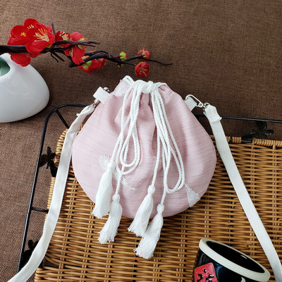 Lõuend Uued kotid Vanastiilis Hanfu Hiina stiilis haldjas tikandid Crossbody kott õlakott koos kostüümi riidest rahakotiga