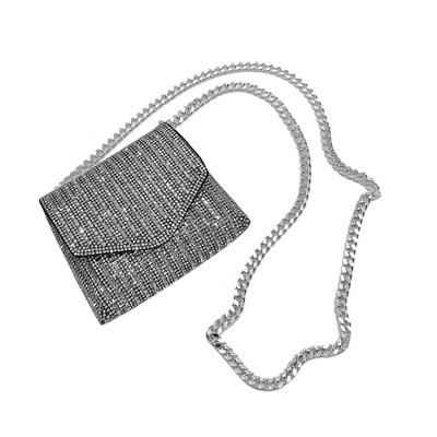 Mood Rhinestones Õhtune sidurikott Kristall naiste õhtusöögipeol Pulmakotid Käekott naistele Läikivad õlakottid kaenlaalused