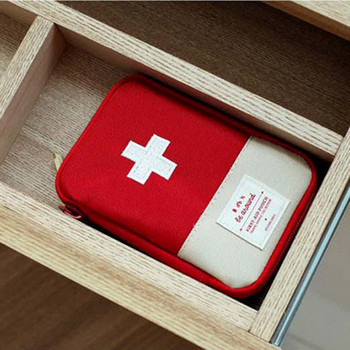 Сладка мини преносима чанта за лекарства Комплект за първа помощ Медицински комплекти за спешна помощ Организатор Външна чанта за съхранение на хапчета за домакински лекарства